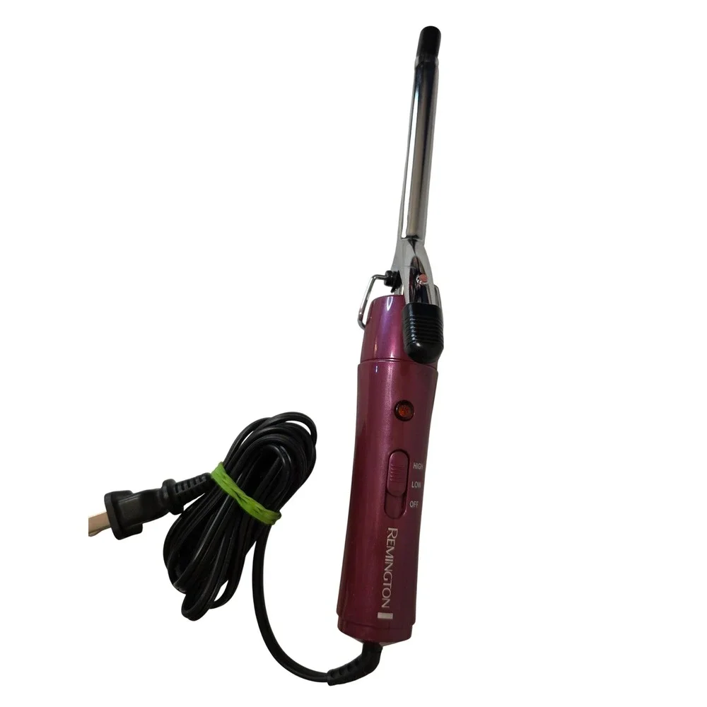 Remington CI-11A12 Curling Iron 1/2 Inch Chrome Barrel Purple High Low Heat